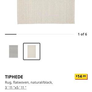 IKEA TIPHEDE Flatwoven Rug